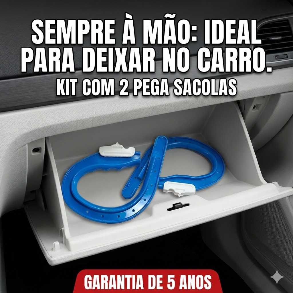 Pega Sacola suporta 26kg por alça